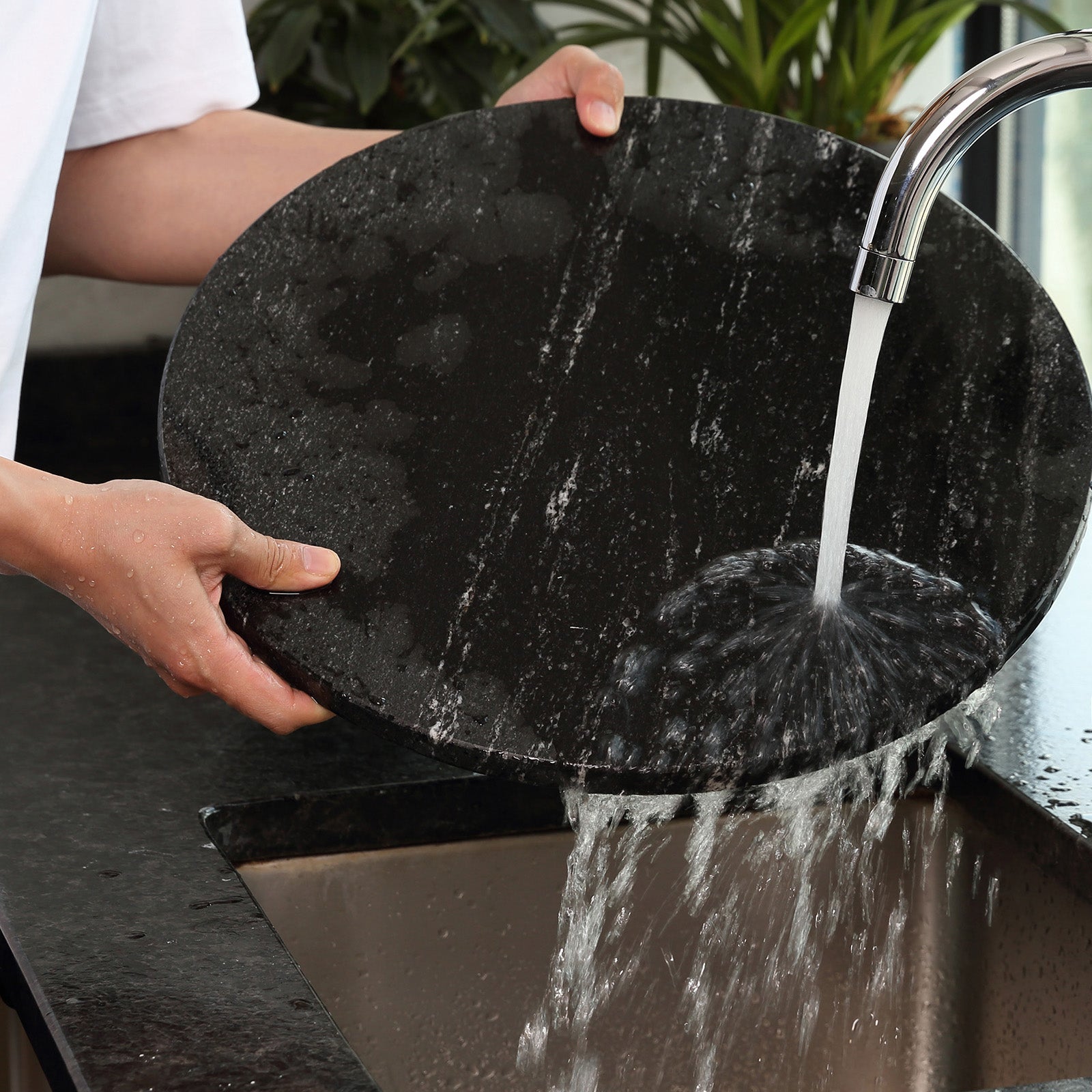 Koville round natural stone pastry board - Koville_Granite_Pastry_Board_-round_D_406_Via_Lactea_13.jpg