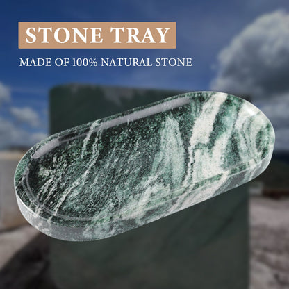 Koville natural stone runway storage tray, 250 x 125 mm