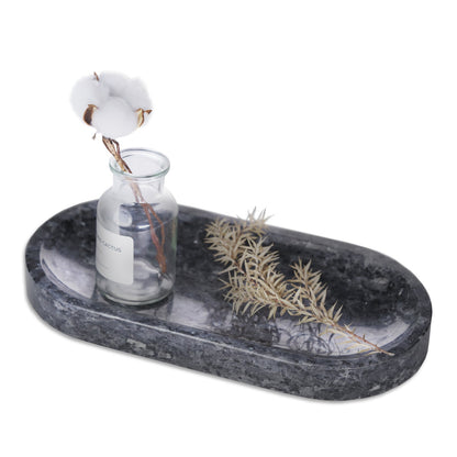 Koville natural stone runway storage tray, 305 x 152 mm