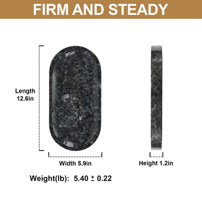 Koville natural stone runway storage tray, 305 x 152 mm