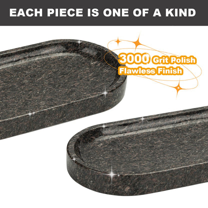 Koville natural stone runway storage tray, 305 x 152 mm