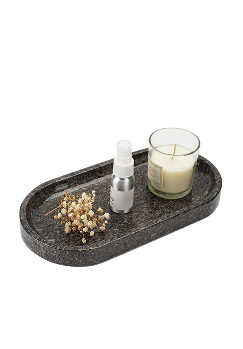 Koville natural stone runway storage tray, 305 x 152 mm