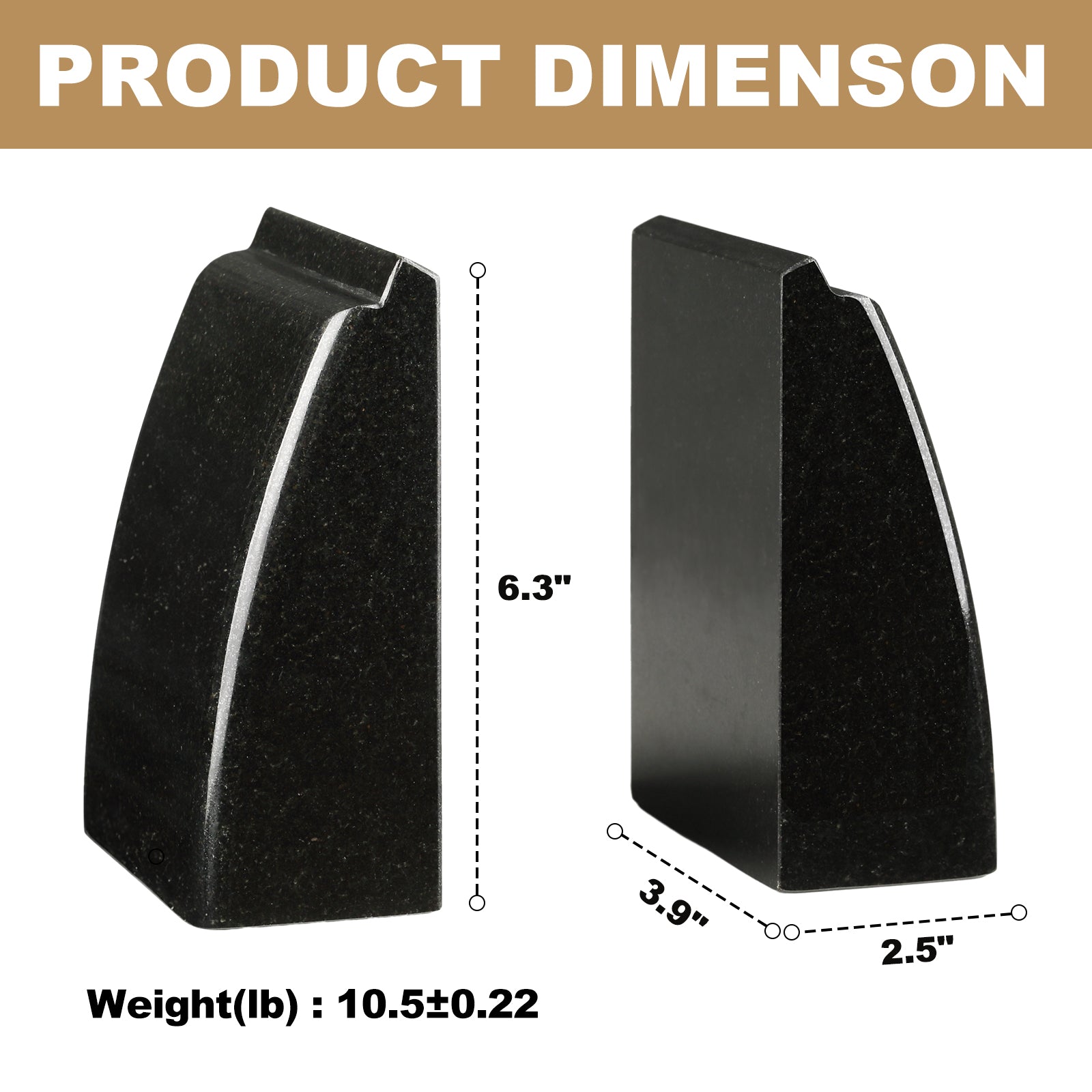 Koville Natural Stone Sailboat Bookend Set for Shelf Styling in Zimbabwe Black - stone surface detail