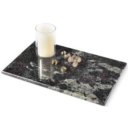 Koville Natural Stone Storage Tray in Blue Fantasy, 300 x 200 x 10 mm, product view