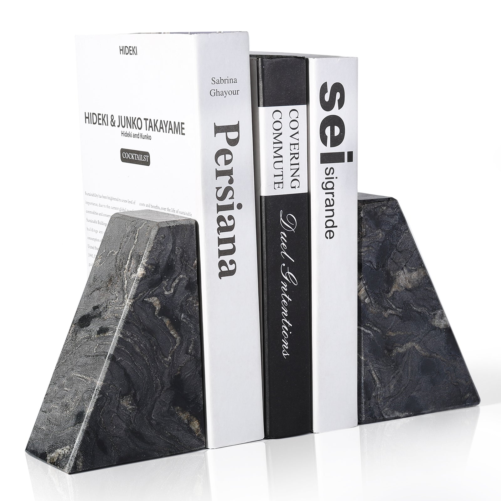 Koville Natural Stone Trapezoid Bookends in Five Sizes in natural stone, product view 118