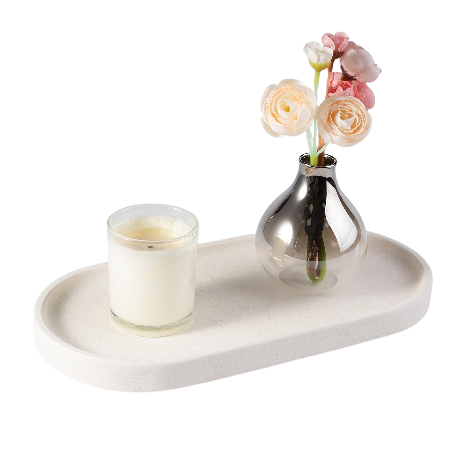 Koville natural stone runway storage tray, 305 x 152 mm