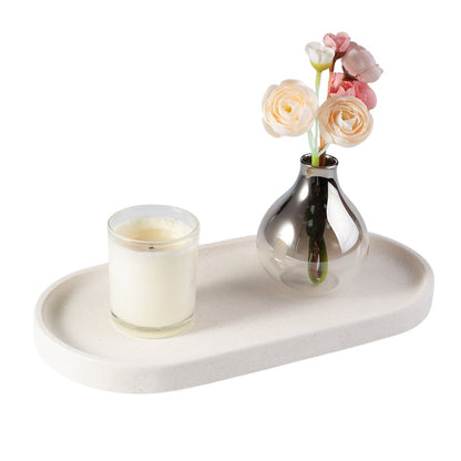 Koville natural stone runway storage tray, 305 x 152 mm