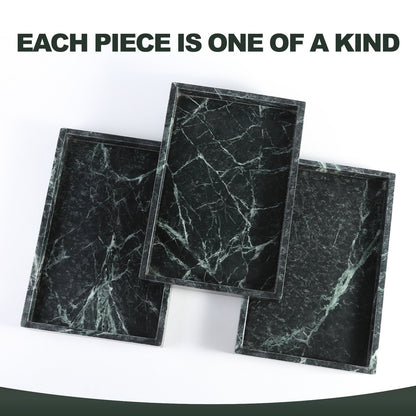 Koville Natural Stone Adhesive Edge Square Trays in Indian Green, product view 8