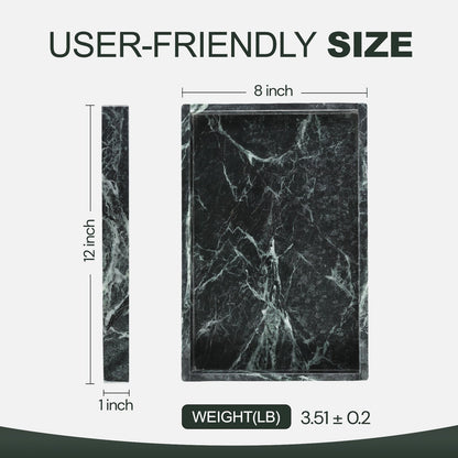 Koville Natural Stone Adhesive Edge Square Trays in Indian Green, product view 9