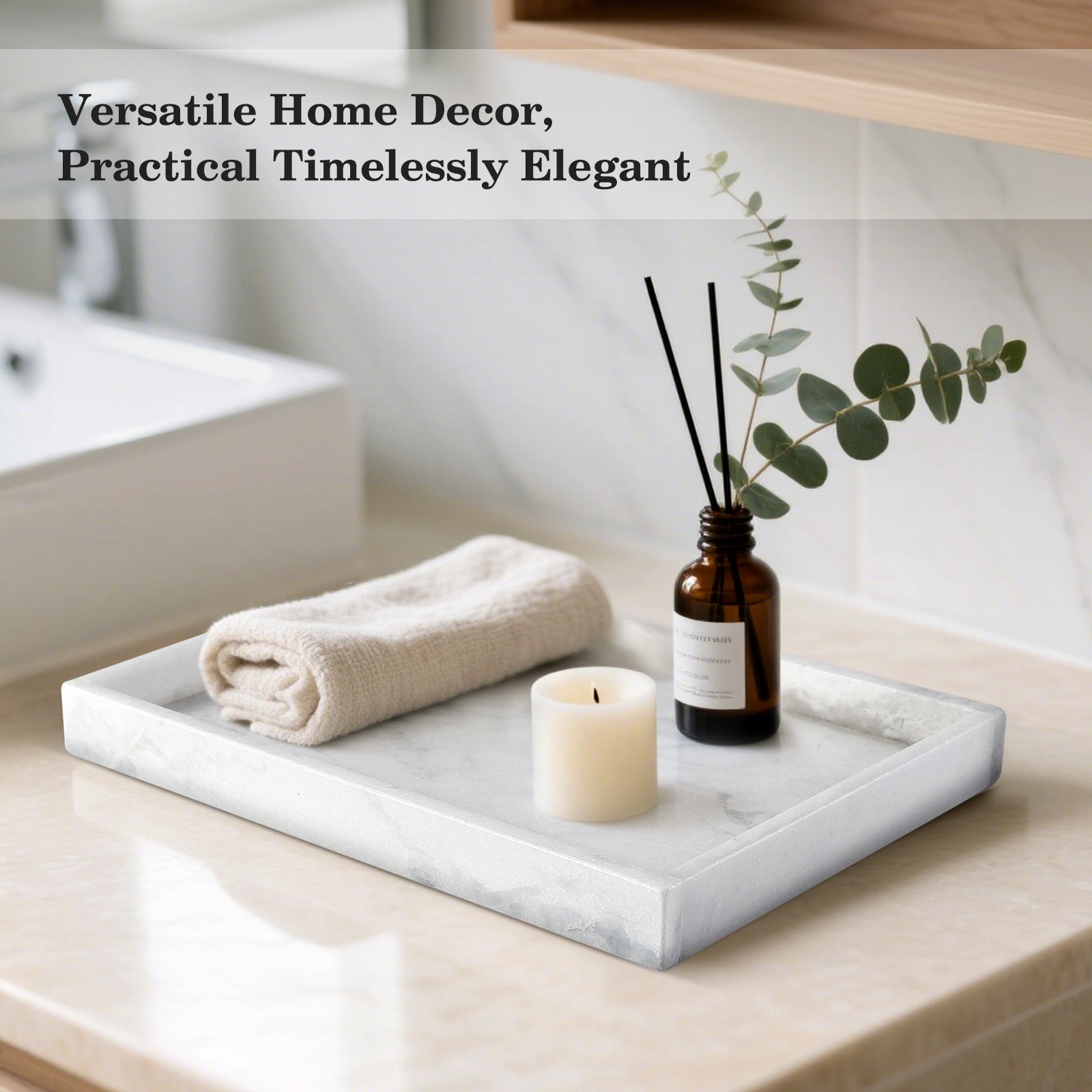 Koville Natural Stone Adhesive Edge Square Trays in Namib Fantasy, product view 15