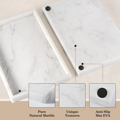 Koville Natural Stone Adhesive Edge Square Trays in Namib Fantasy, product view 16