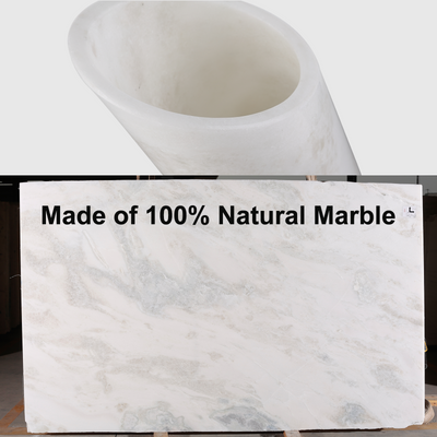 Koville Natural Stone Angled Wine Cooler in Namib Fantasy on a bar counter with a wine bottle