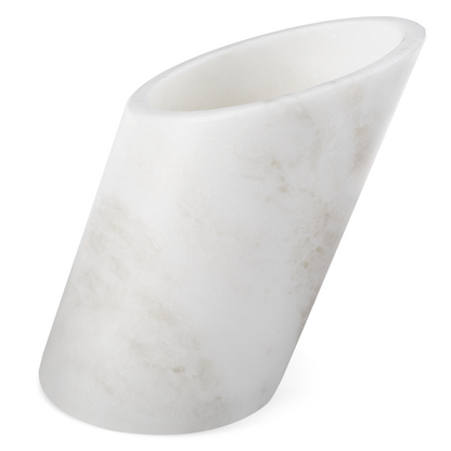 Koville Natural Stone Angled Wine Cooler in Namib Fantasy on a bar counter with a wine bottle