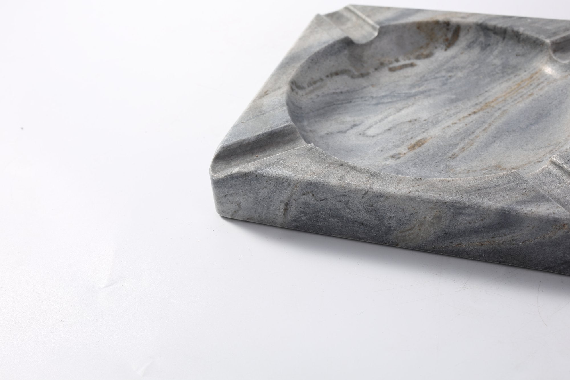 Koville Natural Stone Square Ashtray for Outdoor Tables - 184*184*30 in natural stone, product view 13