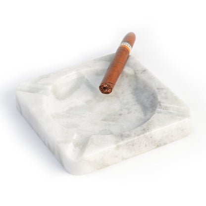 Koville Natural Stone Square Ashtray for Outdoor Tables - 184*184*30 in natural stone, product view 4