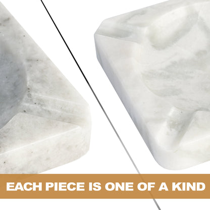 Koville Natural Stone Square Ashtray for Outdoor Tables - 184*184*30 in natural stone, product view 5