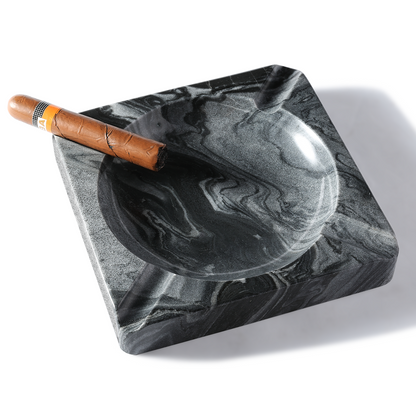 Koville Natural Stone Square Ashtray for Outdoor Tables - 184*184*30 in natural stone, product view 9