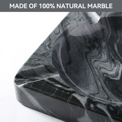 Koville Natural Stone Square Ashtray for Outdoor Tables - 184*184*30 in natural stone, product view 10