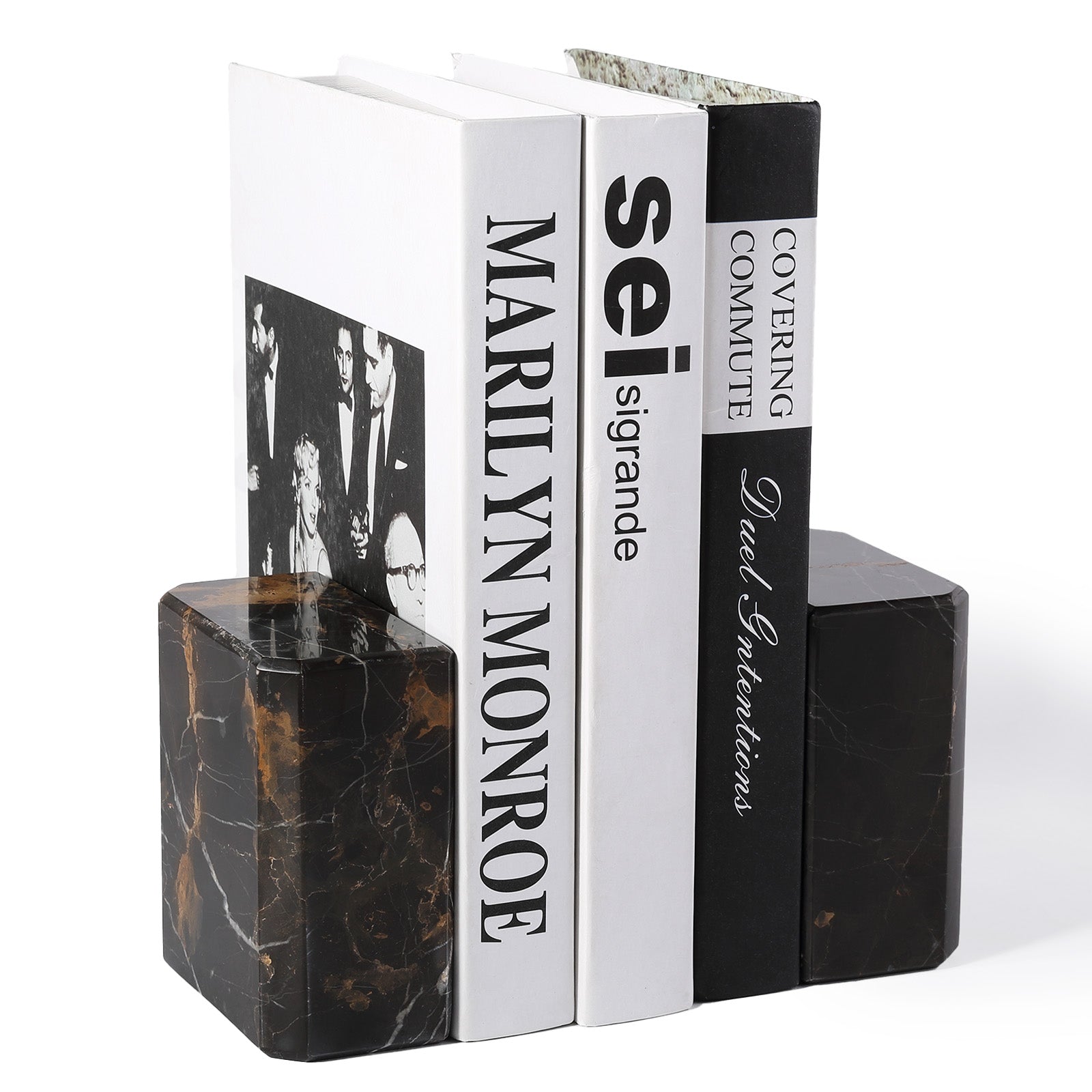 Koville Natural Stone Athenian Column Bookend for Shelves - 110*100*56 in natural stone, product view 1