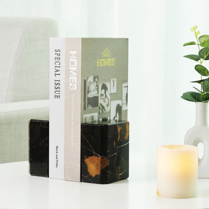 Koville Natural Stone Athenian Column Bookend for Shelves - 110*100*56 in natural stone, product view 3