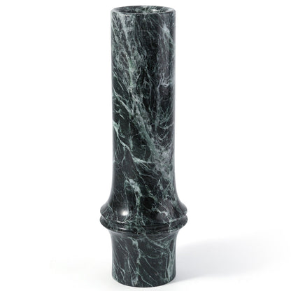 Koville Natural Marble Bamboo Vase for Floral Display in Indian Green - product presentation