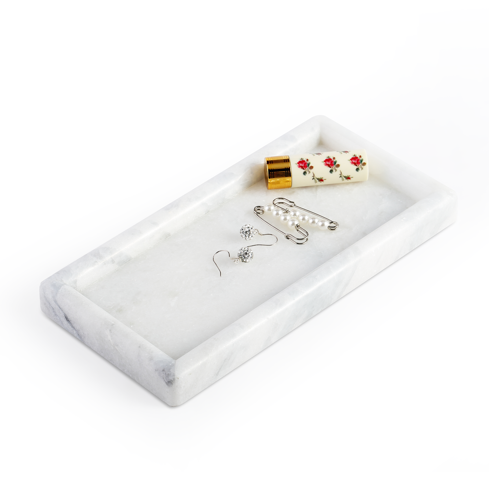 Koville Natural Stone Chess Edge Square Trays in Namib Fantasy, product view 4