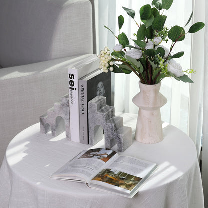 Koville Natural Stone CastleGuard Bookend Set for Shelves in Natural Stone - material detail
