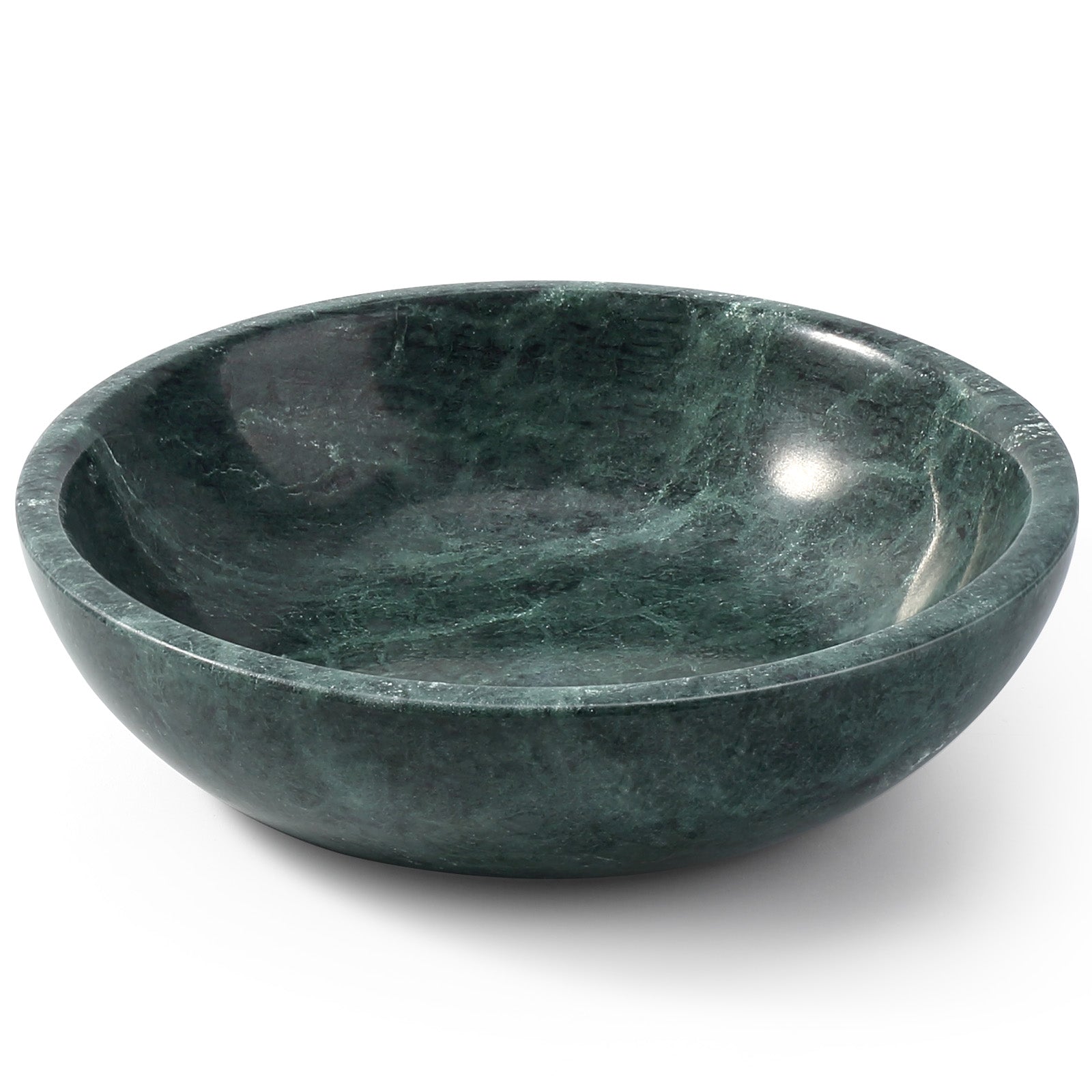 Koville natural stone pet bowl in Indian Green