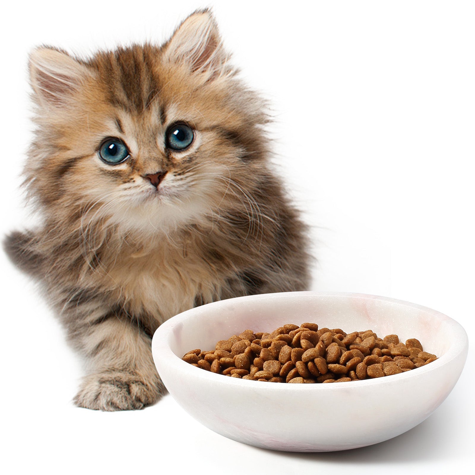 Koville natural stone pet bowl in Namibia Rose