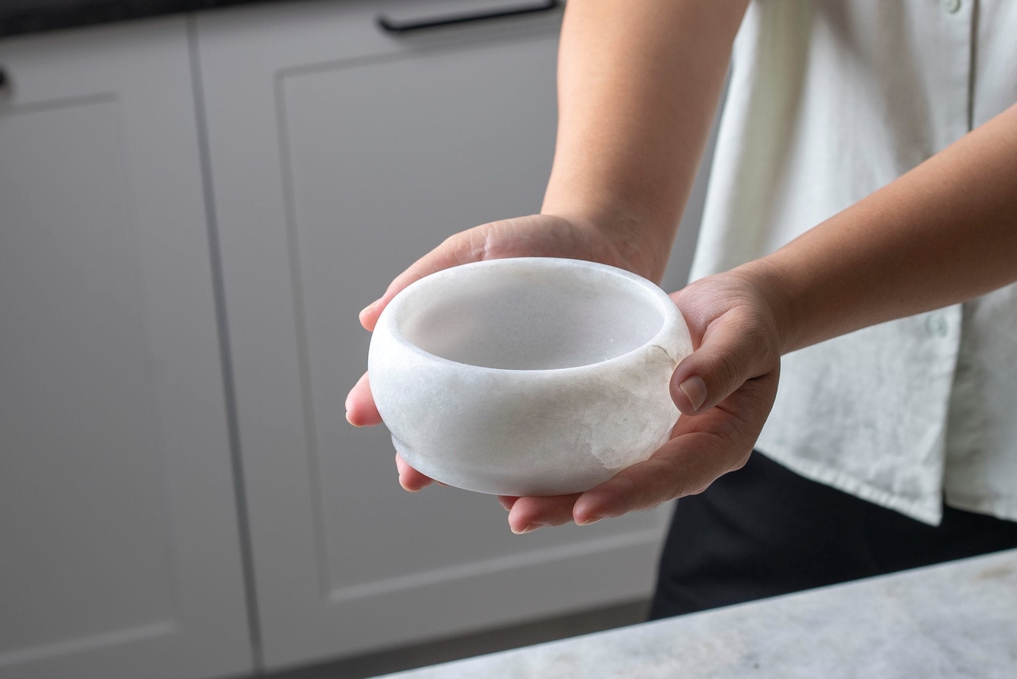 Koville Natural Stone Square Catchall for Everyday Essentials - 120 x 120 x 50 in natural stone, product view 7