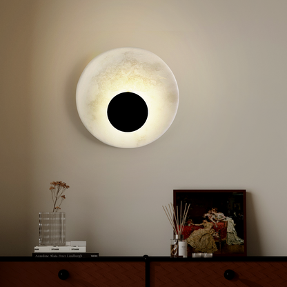 Koville natural stone wall lamp in Namib Bianco