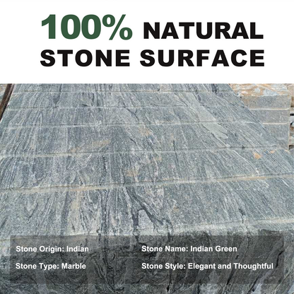 Koville natural stone pastry board in Indian Green