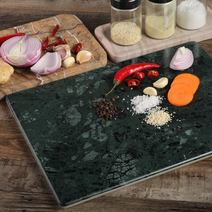 Koville natural stone pastry board in Indian Green
