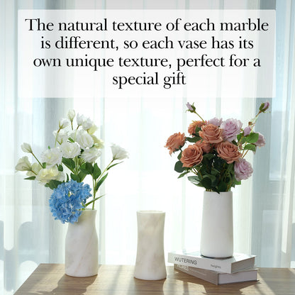 Koville Natural Stone Round Pen Holder in Namib Bianco, product view 4