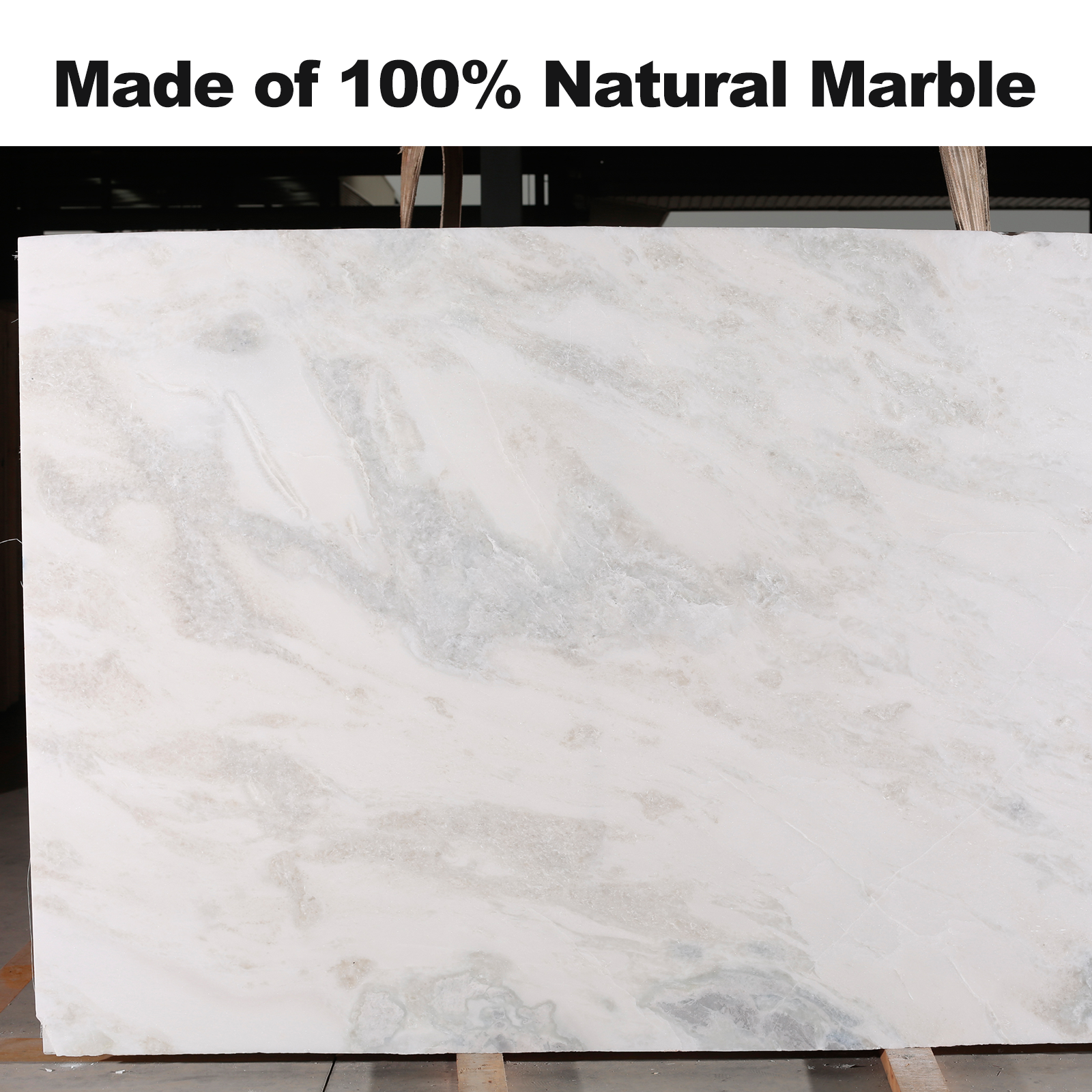 Koville Natural Marble Door Stopper for Interior Doors in Namib Fantasy - crafted stone profile