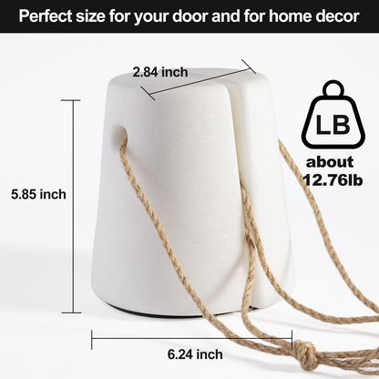 Koville Natural Marble Door Stopper for Interior Doors in Namib Fantasy - natural stone finish