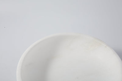 Koville Marble and Travertine Pedestal Fruit Bowl for Tabletop Display, 7.4 in – Namib Fantasy, view 3