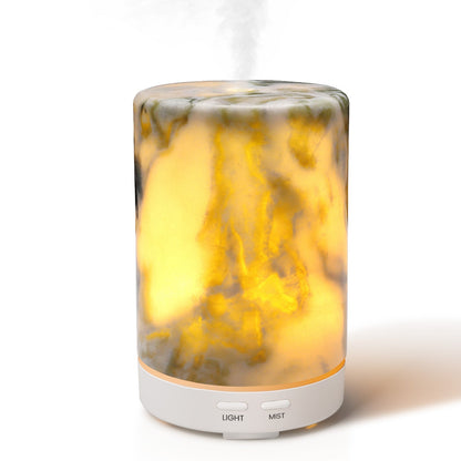Koville marble humidifier in Bianco Palomino