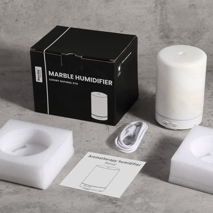 Koville marble humidifier in Namib Bianco