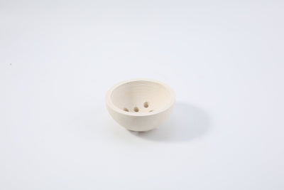 Koville incense burner in Moleanos Beige with burning incense stick