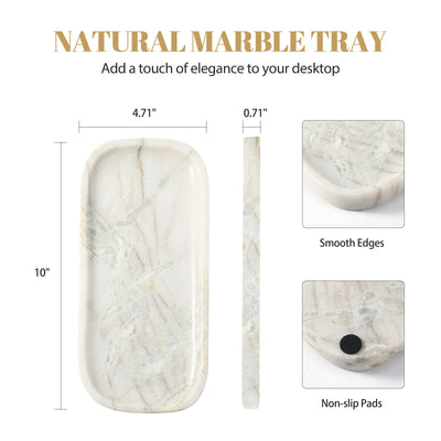 Koville Natural Stone One-Piece Square Trays in Bianco Palomino, product view 24
