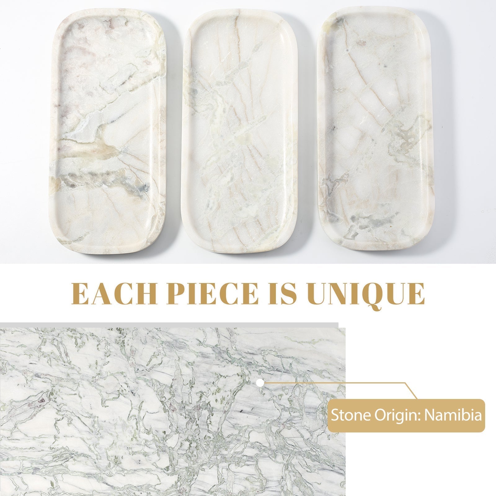 Koville gray decorative tray in natural stone – view 11