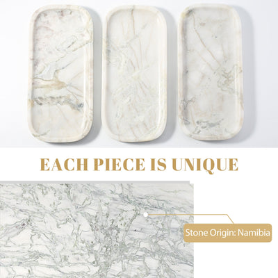 Koville Natural Stone One-Piece Square Trays in Bianco Palomino, product view 25