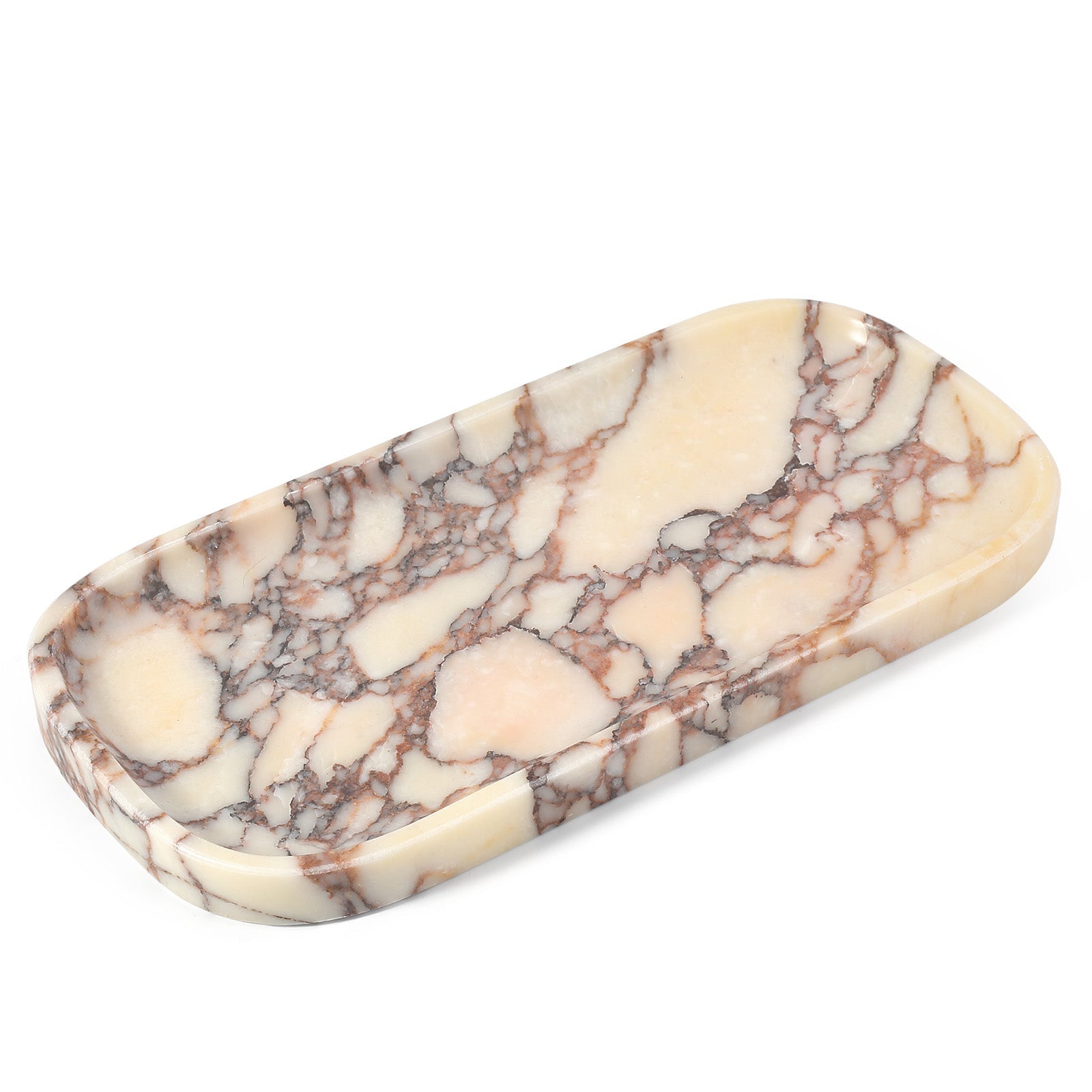 Koville Natural Stone One-Piece Square Trays in Calacatta Viola, product view 27