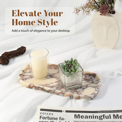 Koville gray decorative tray in natural stone – view 10