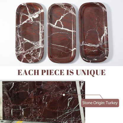 Koville Natural Stone One-Piece Square Trays in Rose Lepanto, product view 37