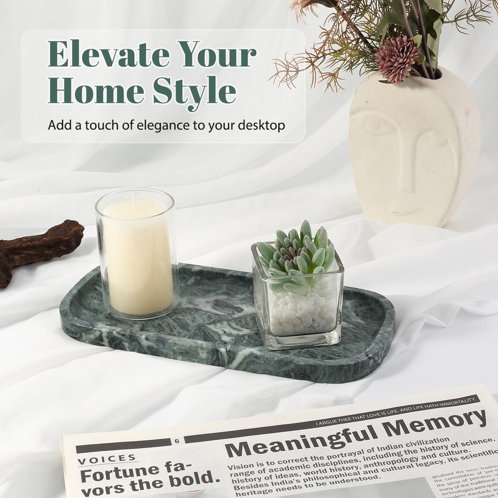Koville Natural Stone One-Piece Square Trays in Verde Alpi, product view 42