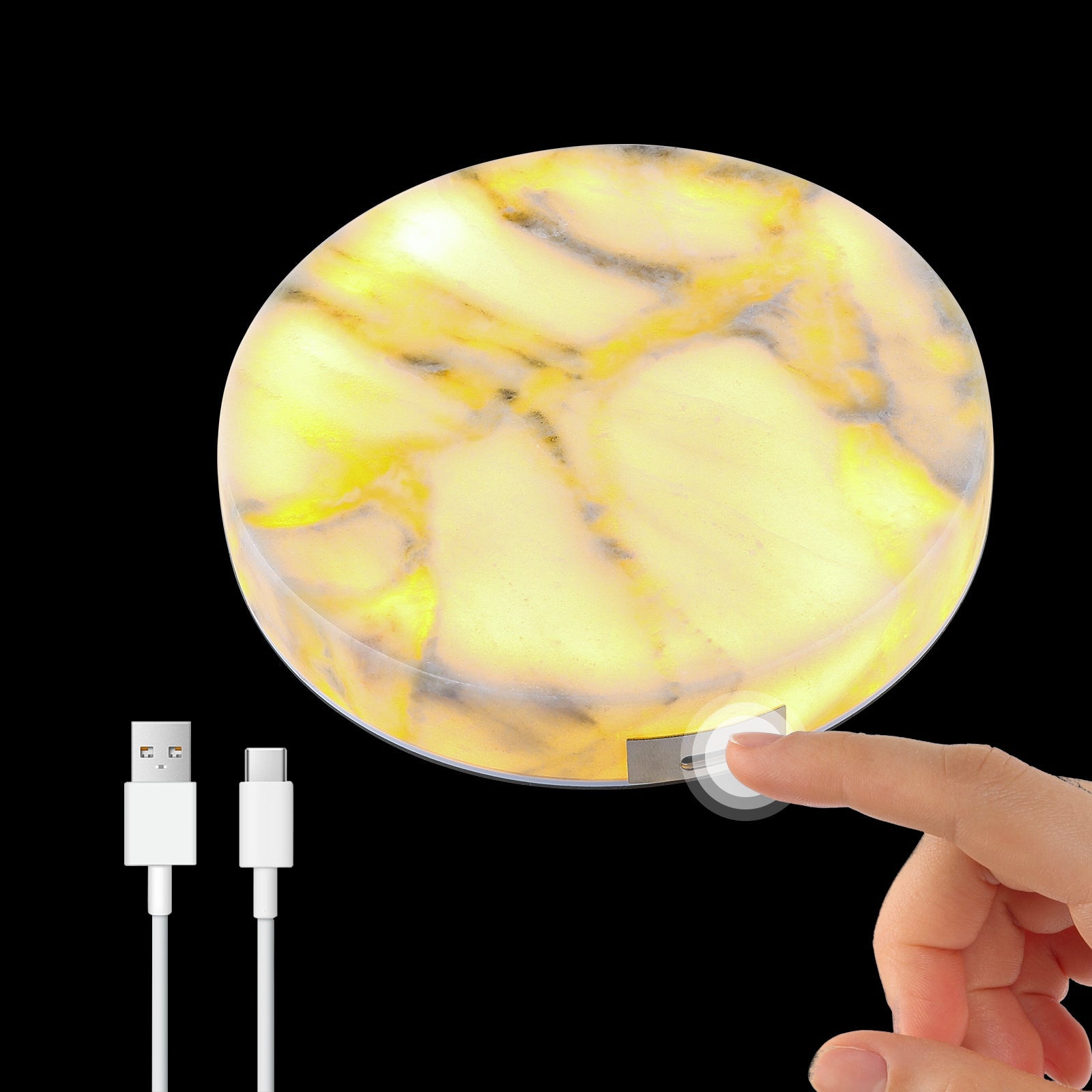 Koville led bar coaster in Bianco Palomino
