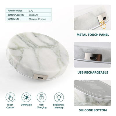 Koville led bar coaster in Bianco Palomino