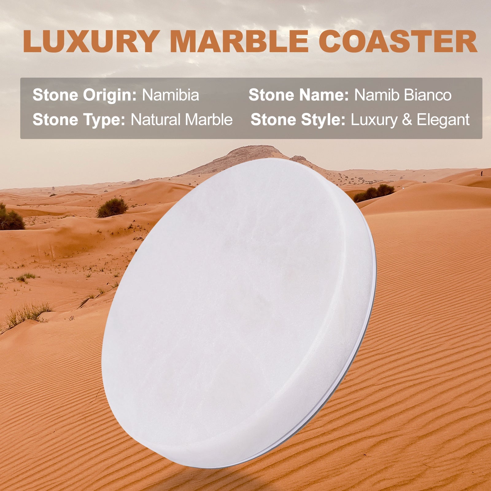 Koville led bar coaster in Namib Bianco